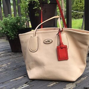 Coach tote bag, blush pink